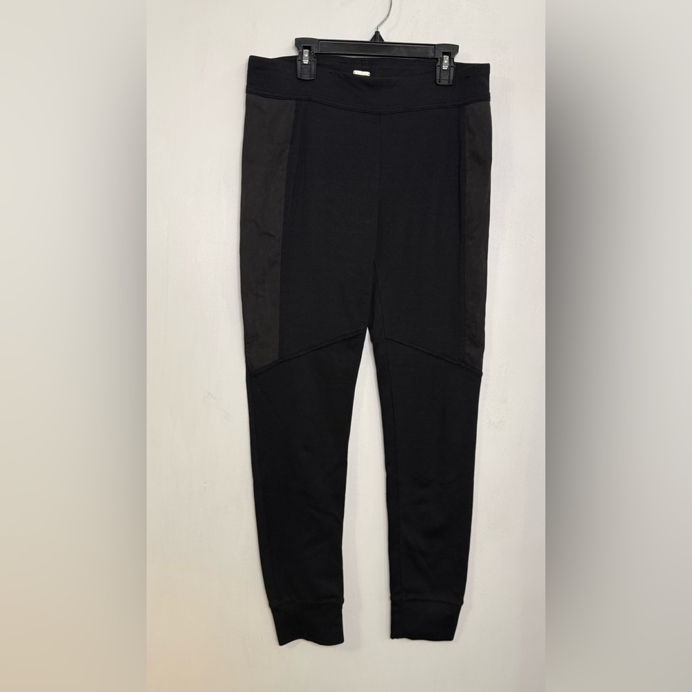 Free People moto legging with suede panels